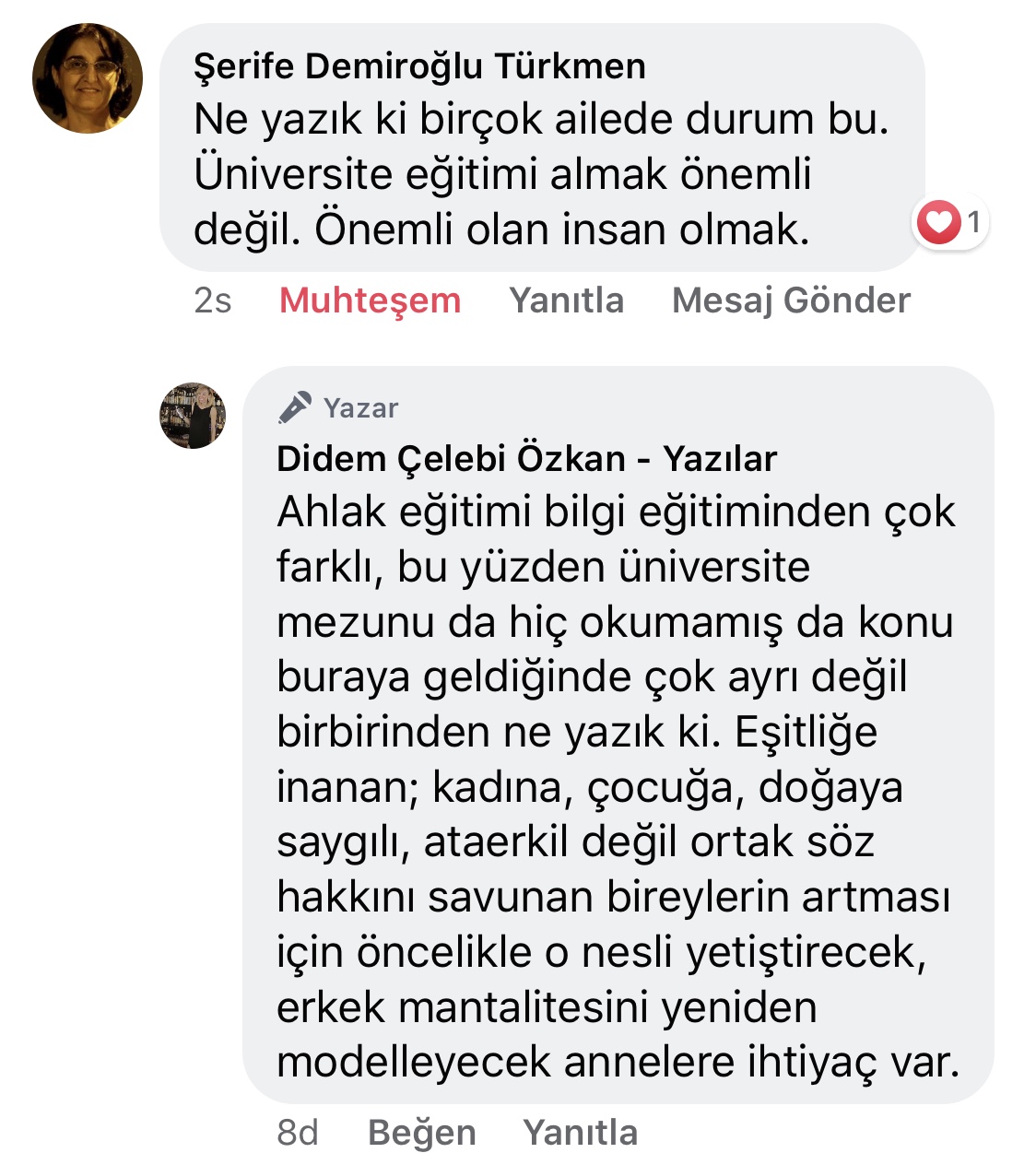 Koca! | Didem Çelebi Özkan Yazılar Facebook Sayfası Yorumları | 03
