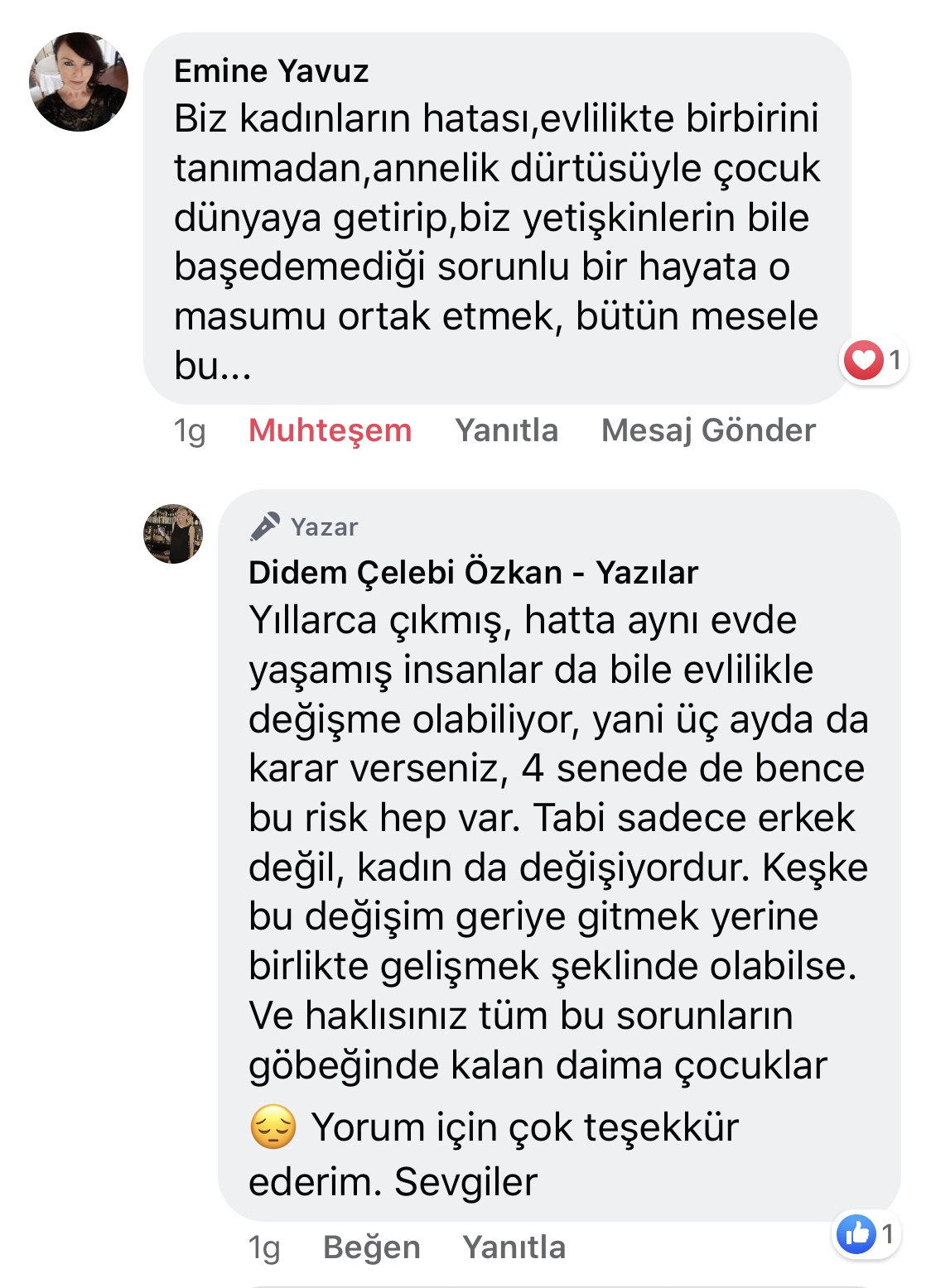 Koca! | Didem Çelebi Özkan Yazılar Facebook Sayfası Yorumları | 01
