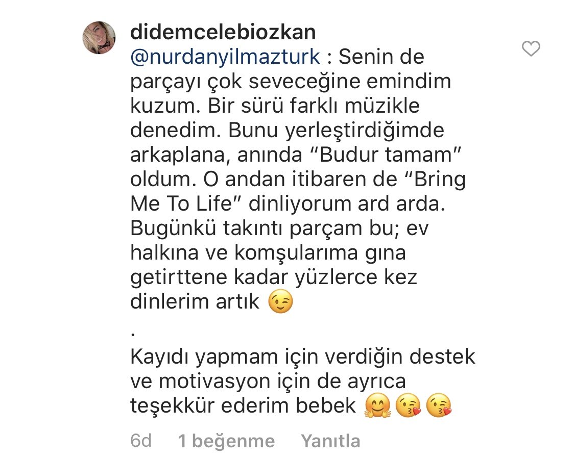Umarım Bu Gece Öldürülmem |  Didem Çelebi Özkan | Instagram Yorumları | 03
