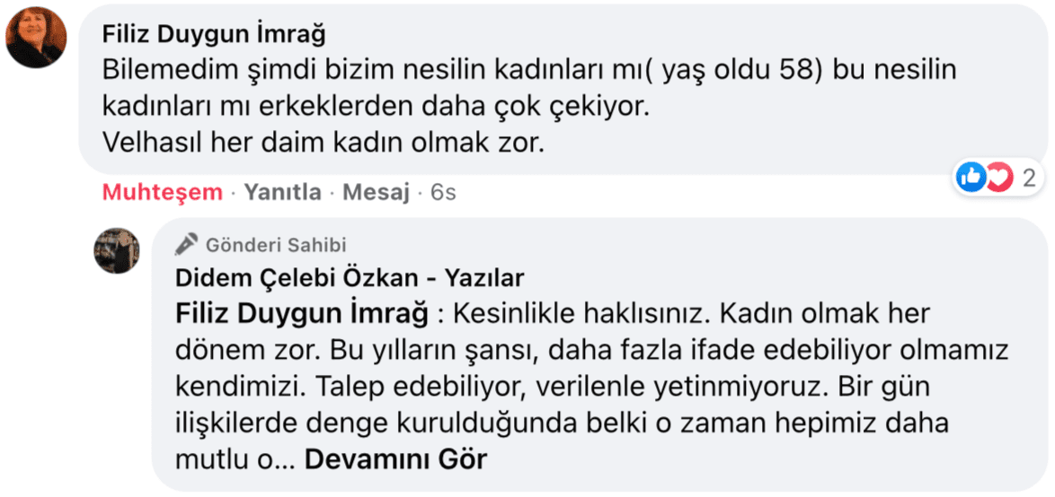 Benim Sarhoşluğum Temizdir Bir Kere | Didem Çelebi Özkan Yazılar Facebook Sayfası Yorumları | 13
