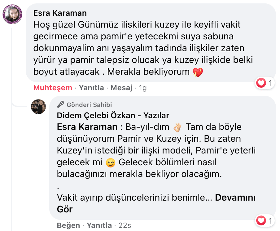 Uyanıp Öpmeyi İstediğim Kadın | Didem Çelebi Özkan Yazılar Facebook Sayfası Yorumları | 09
