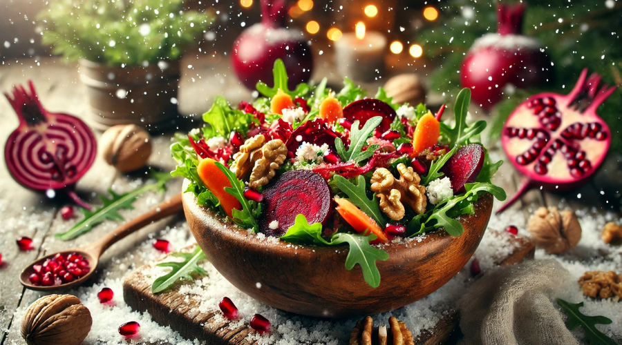 Kök Sebzeli Kış Salatası