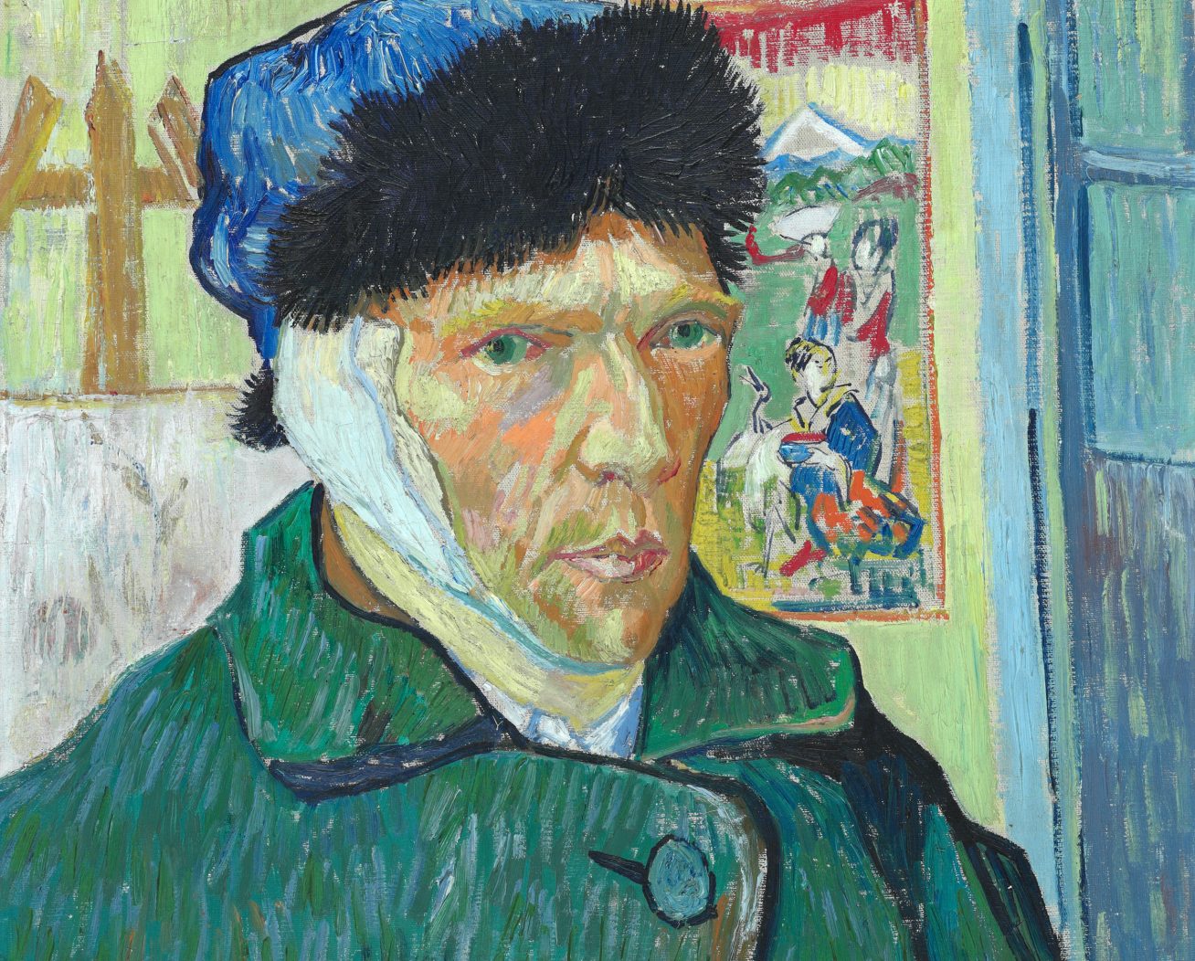 Bandaged Ear | Kulağı Bandajlı Otoportre | Vincent Van Gogh